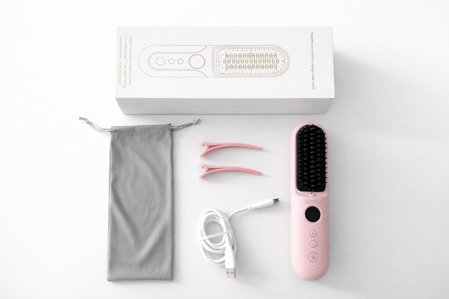 Brosse Lissante Sans Fil Kumilai — Citron